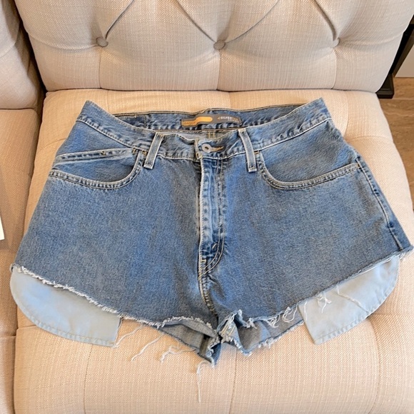 Silver Tab Pants - Silver Tab Baggy Jean Shorts Sz 32